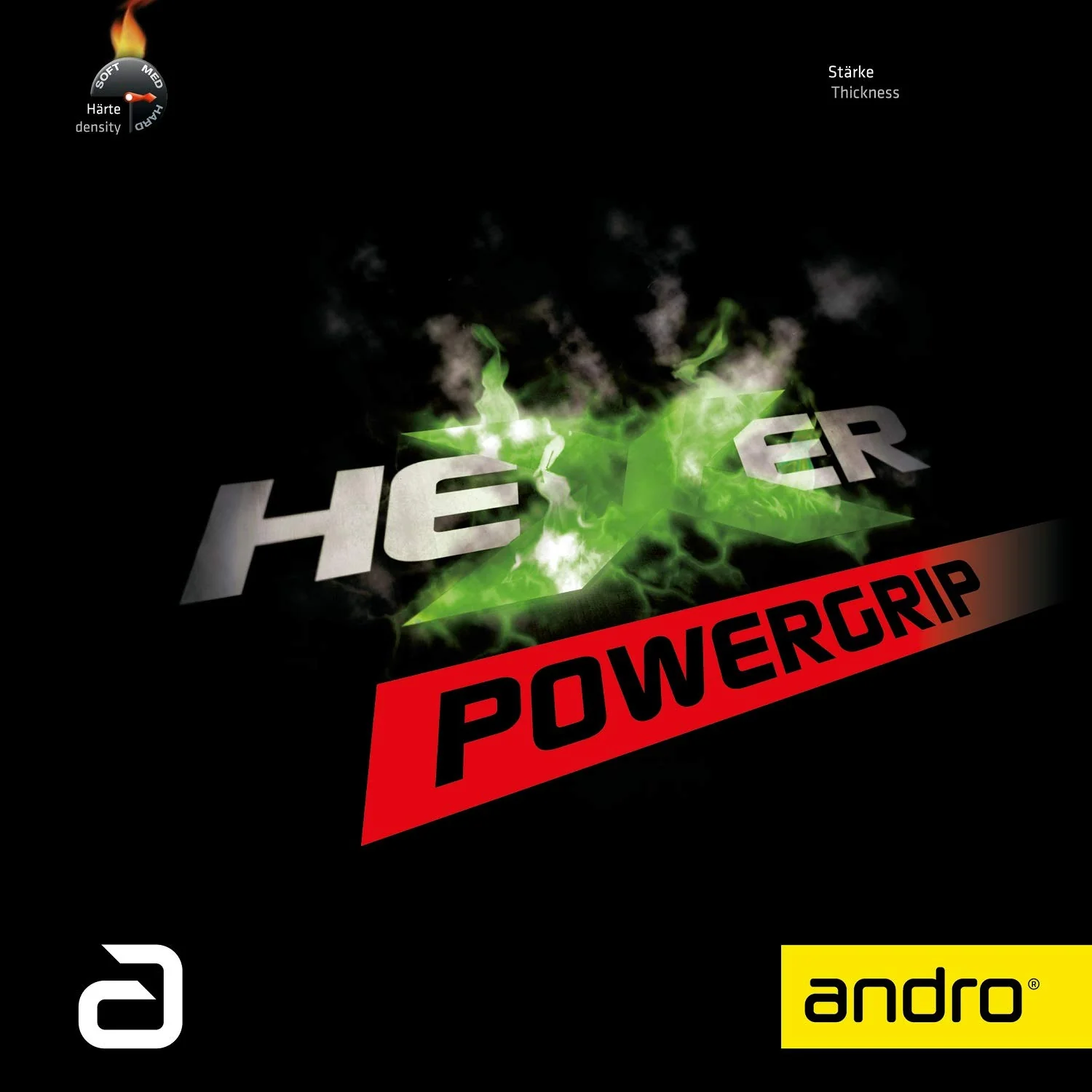 Andro Hexer Powergrip Tennis Rubber