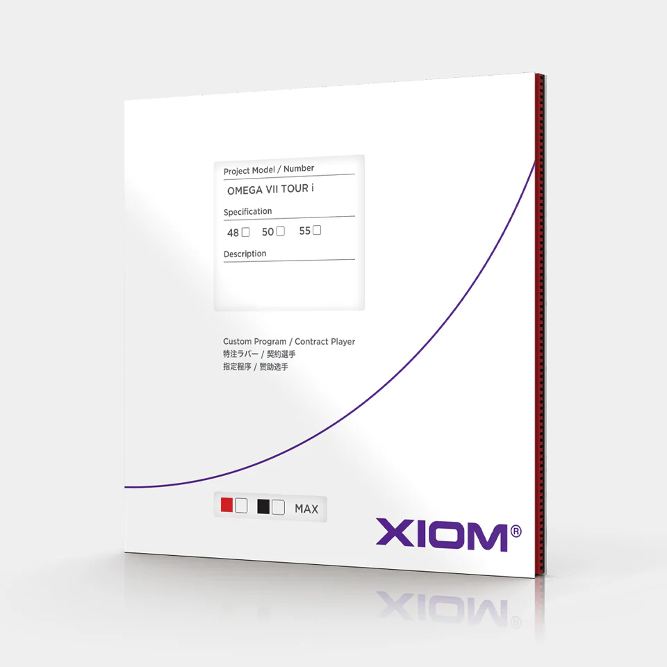 Xiom Omega VII Tour i TT Rubber